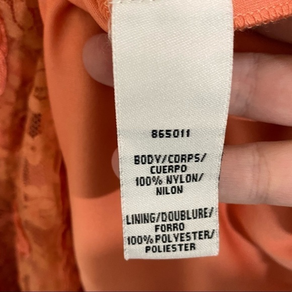 JS Collections Soutache and Lace Melon Sleeveless Sheath Dress SIZE 4 - Picture 5 of 8